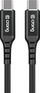 Kabllo USB Crong Armor Link, USB C në USB C, 0.25m, 60W, e zezë