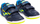 Këpucë futsalli për fëmijë Joma Top Flex 2403 IN Jr, mbyllje me shul, taban gome për dysheme të brendshme, blu navy