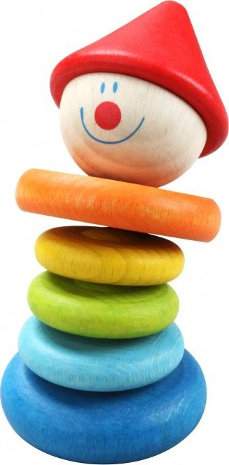 Дрвена играчка Classic World Rattle, шарена