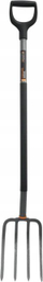 Sfurk ergonomik Fiskars Ergo 1001412, për gërmim, me dorezë komode, portokalli