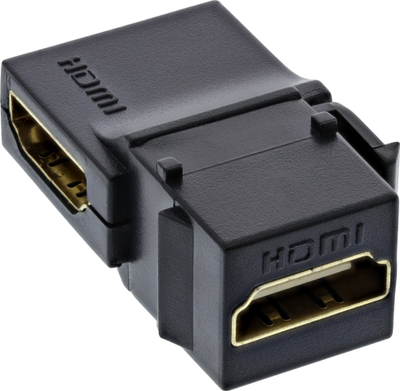 Modul HDMI Keystone InLine, 4K 60Hz, me kënd, i zi