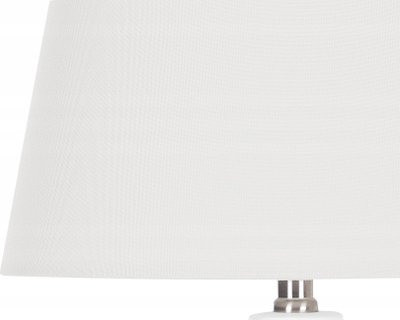 Lampë tavoline Beliani Lambre, qeramike, 53 cm, e bardhë