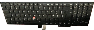 Tastierë laptopi Lenovo FRU00PA586, layout frëngjisht AZERTY, e zezë