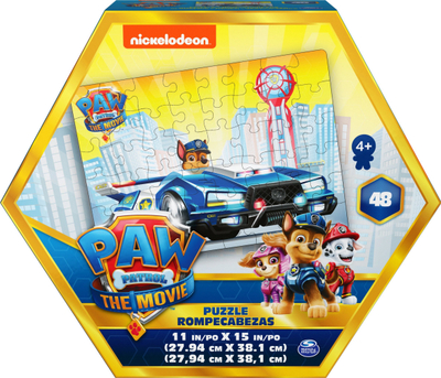 Puzzle Spin Master Paw Patrol The Movie, 48 copa, letër kartoni, shumëngjyrësh