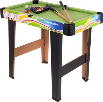 Tavolinë mini biliardi për kalamaj, set me aksesorë, MDF, e gjelbër