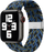 Rrip ore Apple iLike Braided Fabric, 38 40 41mm, tekstil i endur, blu me shumë ngjyra