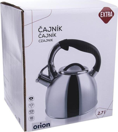 Çajnik ORION DAREK, 2.7L, çelik inox, argjendtë