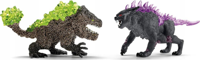 Set figura Schleich Eldrador Creatures Shadow Lynx vs Rockbreaker, 31 x 16 x 18 cm, për kalamaj nga 7 vjeç