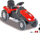 Traktor elektrik për fëmijë Jamara Big Wheel 460785, 12V, me rrota të mëdha, i kuq