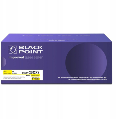 Toner ngjyrë Black Point LCBPH2202XY, zëvendësim për HP W2202X, 6300 faqe, i verdhë