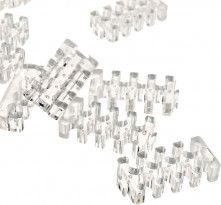 Set organizues kabllosh SilverStone Transparent Holder ZUUV-280, 20 copë, transparent