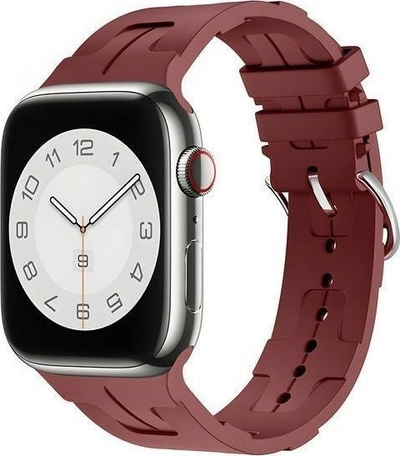 Rrip ore Apple Beline Silicone Ultra, 42 44 45 49 mm, burgundy
