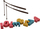 Loja edukative LEAN Toys Dinosaur Fishing & Libra, 2 në 1, numërim dhe peshore balancuese, shumëngjyrëshe