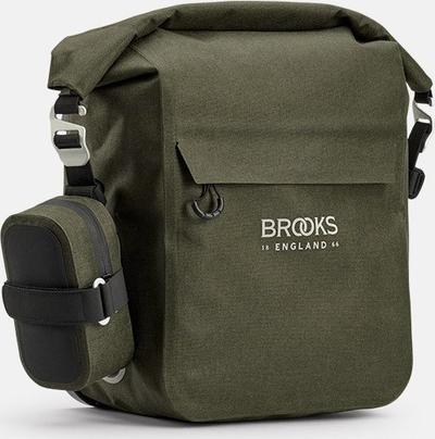 Çantë biçiklete Brooks Scape Pannier Small, 10-13L, IPX4, jeshile mud