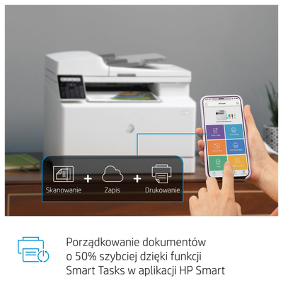 Печатач HP Color LaserJet Pro M183fw, сè-во-едно, бел