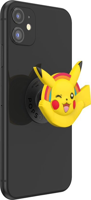 Mbajtëse telefoni PopSockets Pikachu PopOut, ngjitëse, e verdhë