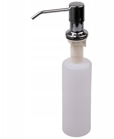 Dispenser sapuni për kuzhinë, 400ml, plastikë, krom