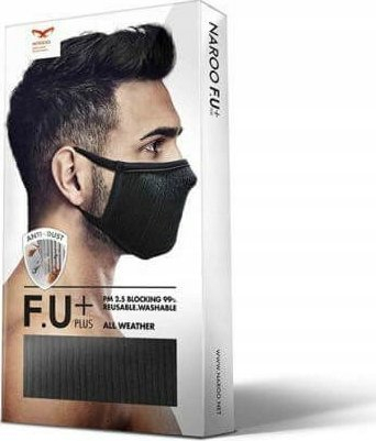 Maskë anti-smog Naroo NA MASK FU+, filtër MICRONET, madhësia S, e zezë