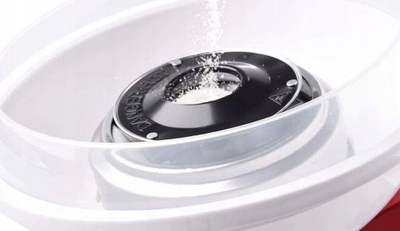 Makina për pambuk sheqeri Beper P101CUD250, 500W, kompakte, e kuqe me të bardhë