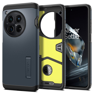 Mbrojtëse telefoni OnePlus 12 Spigen Tough Armor, e zezë
