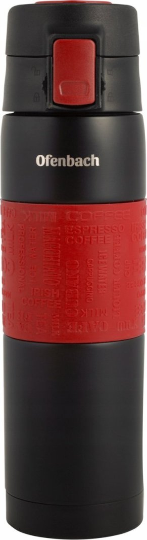 Gotë termike Ofenbach Thermal Mug 101300, 480ml, çelik inox, e zezë