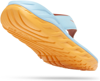 Влечки HOKA Ora Recovery Flip за жени, EVA, опоравување, сино жолто