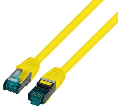 Мрежен кабел UTP Lanberg PC-6ASFTPLSZH, RJ45 S/FTP Cat 6A, 3m, жолт