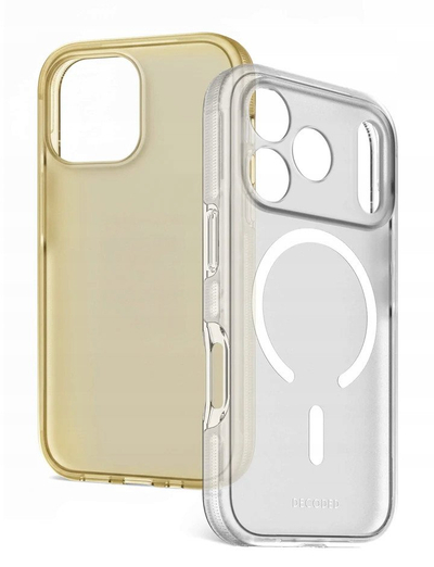 Këllëf telefoni Decoded MagSafe DropTec për iPhone 17, kompatibil me MagSafe, transparent