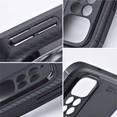 Këllëf telefoni Carbon Premium për Xiaomi 12T, gome TPU e butë, teksturë karboni, i zi