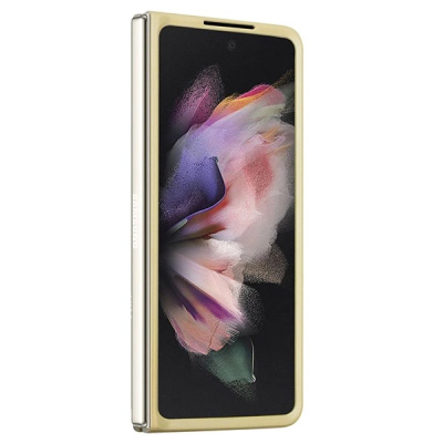 Kapak telefoni Guess Glitter Flakes për Samsung Galaxy Z Fold5, plastikë dhe TPU, logo metal, ngjyrë gold