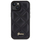Maskë telefoni Guess Quilted Metal Logo për iPhone 15, lëkurë ekologjike, e zezë
