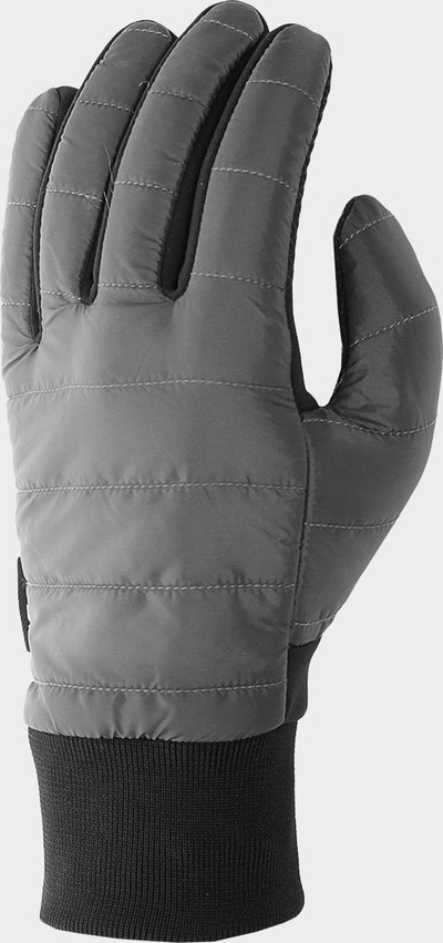 Doreza dimri 4F Warm Winter, sportive, Touch Screen, gri me të zezë