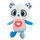 Lodër plushe Lamaze Soothing Heart Panda, me dritë qetësuese, me ninulla dhe vibrim, shumëngjyrëshe