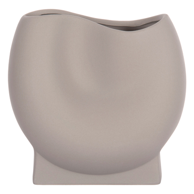 Dekor tavoline qeramike Glaze 26x14x25Hcm (HM4610.03), gri