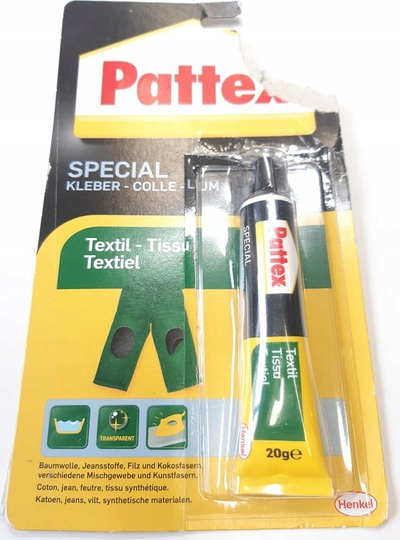 Ngjitës tekstili Pattex PXST1 TEXTIL, 20g, transparent