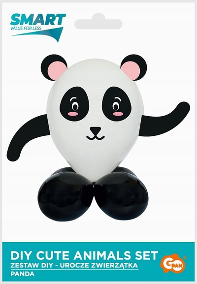 Set tullumbacesh dekorative Godan Cute Animals Panda, DIY, e bardhë e zezë