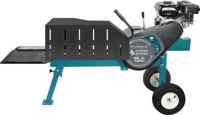 Prerës druri me benzinë Könner &amp; Söhnen KS 15TKG 52/35, forcë 15 ton, sistem kinetik, jeshil e zezë