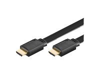Kabllo HDMI Microconnect High Speed e sheshtë, 5m, 4K, e zezë