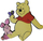 Dekor murit Winnie the Pooh edhe Piglet me flutur, 20 x 18 x 0.5 cm