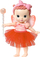 Kukull zanë Zapf BABY born Storybook Fairy Poppy, 18cm, me shkop magjik, shumëngjyrëshe