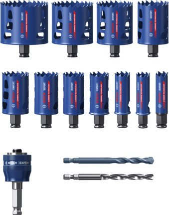 Set sharrash rrethore Bosch Expert Tough Material, 14 pjesë, për tulla, hekur e dru