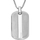 Varëse për meshkuj Fossil Dog Tag Knox JF04882040, e argjendtë