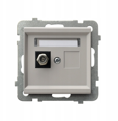 Ndërprerës Ospel GPA-1RF/m/82, 71 x 71mm, i bardhë