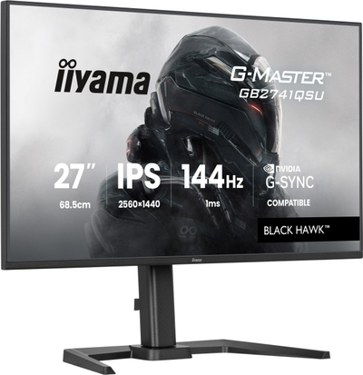 Monitor gaming Iiyama G-MASTER GB2741QSU-B1, 27\", 144Hz, i zi