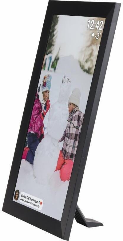 Дигитална рамка за фотографии Denver FRAMEO PFF-1504B, 15.6\", Full HD, Wi‑Fi, црна