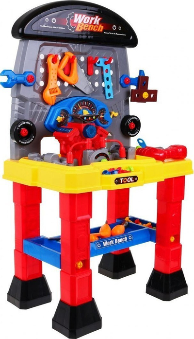 Tavolinë pune lodër Bohui Work Bench, me motor, me efekte zanore, shumëngjyrëshe