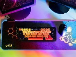 Mouse pad Tracer GameZone Hexy1 RGB 47546, XXL, i zi