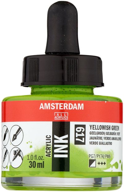 Bojë akrilike Aac Ink, 30ml, yellowish green