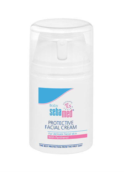 Krem hidratuese dhe mbrojtëse për fytyrë për bebe me Pantenoll Sebamed, 50ml