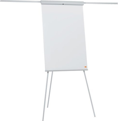 Флипчарт NOBO Essentials, 68x105 cm, мазен челик, со продолжливи краци, бел